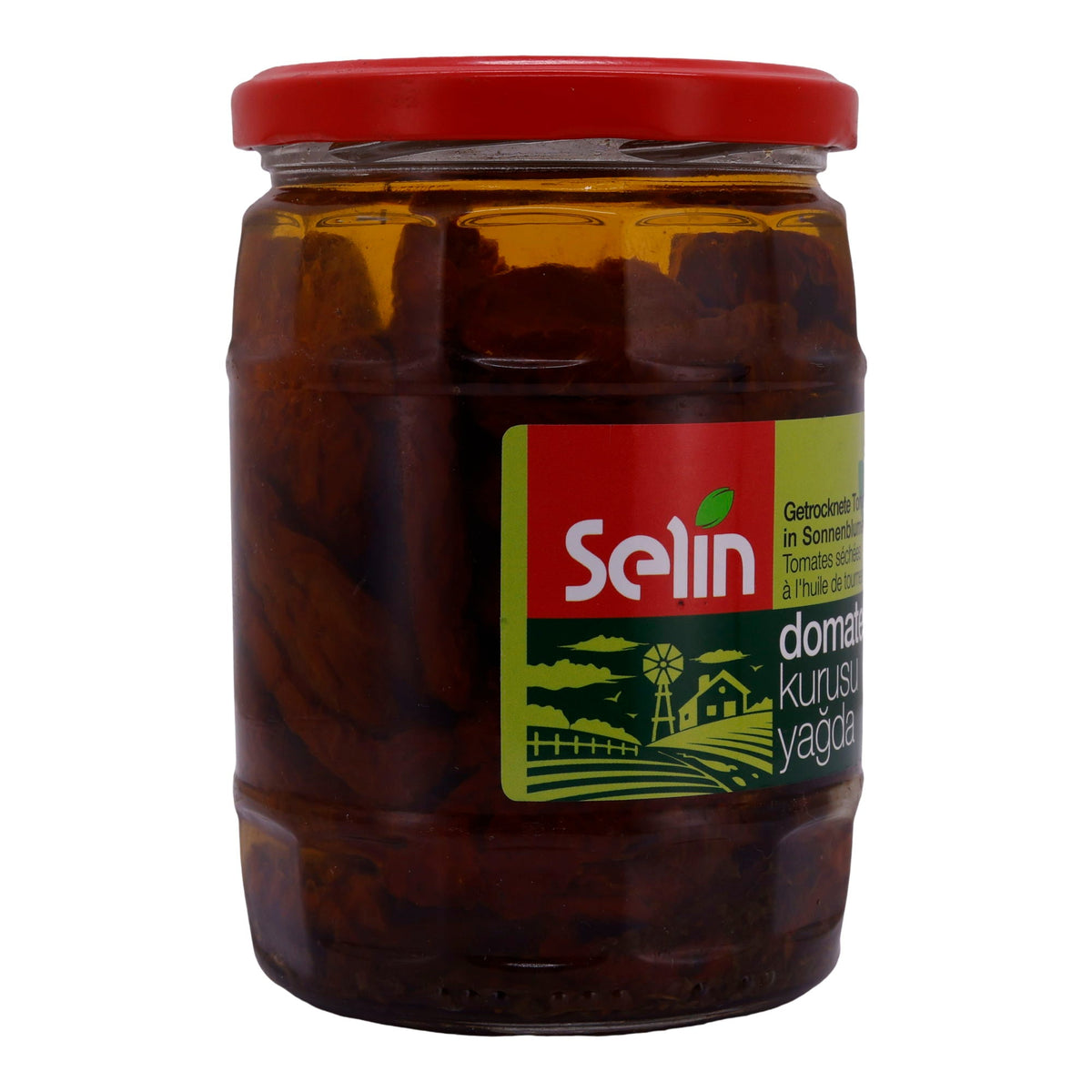 Tomaten Selin | Getrocknete Tomaten | In Sonnenblumenöl mit Kräutern | 530g SELIN