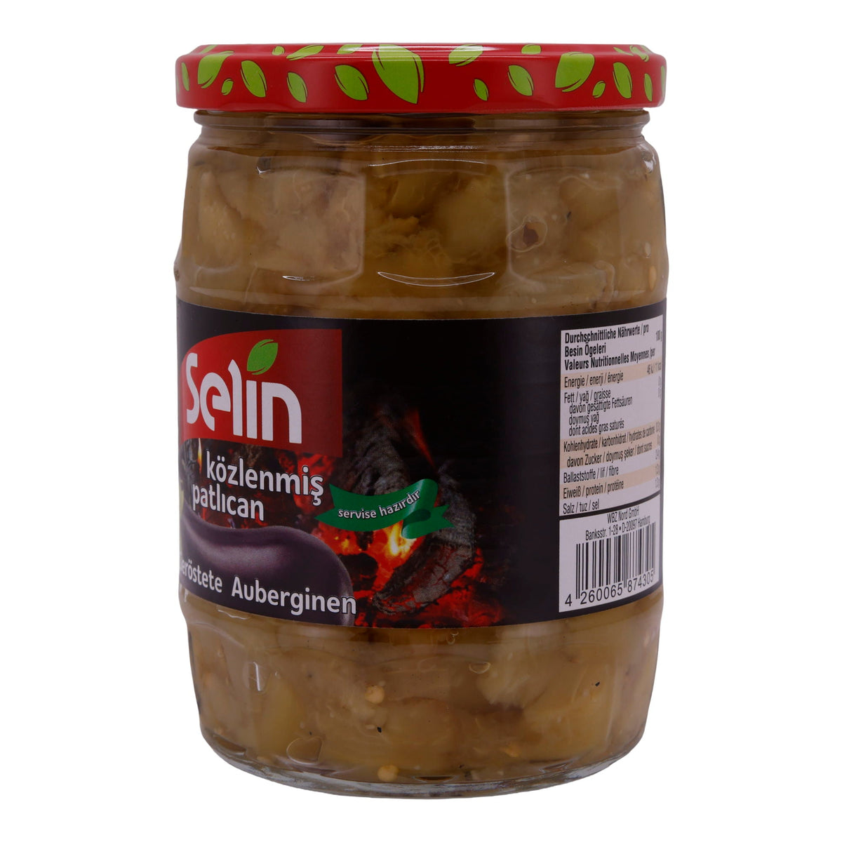 Auberginen Selin | Geröstete | In Salzlake | 510g