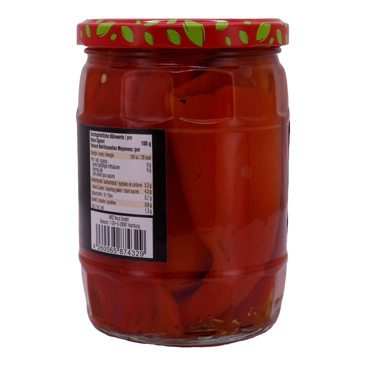 Paprika Selin | Geröstet (Közlenmiş Biber) | Für Salate und Dips | 520g Glas