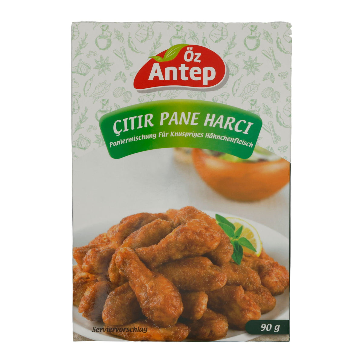 Paniermischung Öz Antep | Çıtır Pane Harcı | Für knuspriges Hähnchenfleisch | 90g Packung ÖZ ANTEP