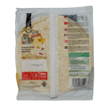 Tortilla Dürüm Oklava | Weiche Fladenbrote | Für Wraps und Dürüm, 30 cm | 12 Stück