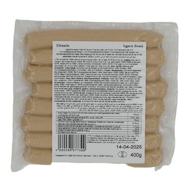 Bratwurst Efezade Izgara Sosis | Hähnchen- und Putenbratwurst | 400 g