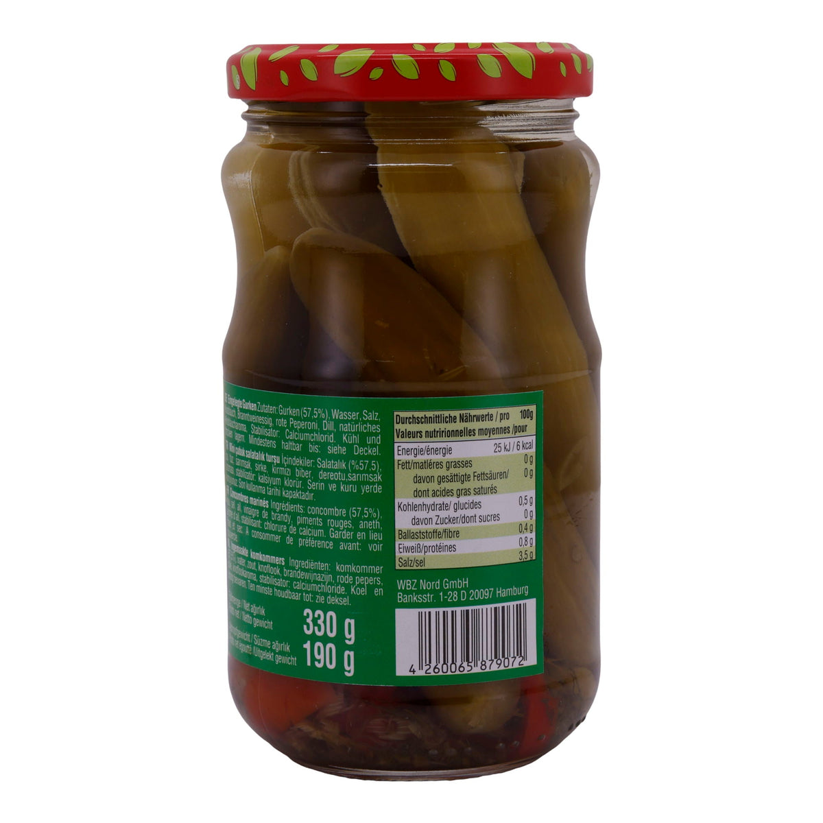 Mini-Gurken Selin | Eingelegt | Knackiger Snack oder Beilage | 330g SELIN