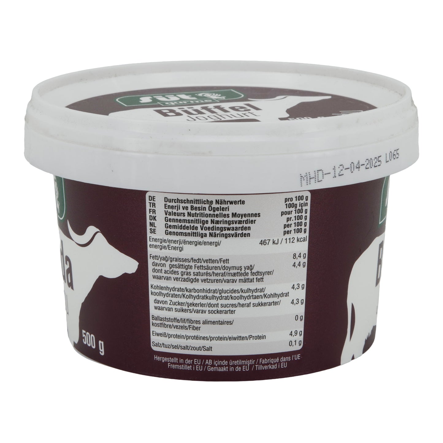 Büffeljoghurt Süt Gurme | Joghurt | Traditioneller Joghurt mit 8 % Fett | 500 g