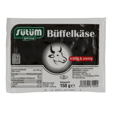 Büffelkäse Sütüm | Kräftiger und cremiger Büffelkäse | 150 g SUETUEM