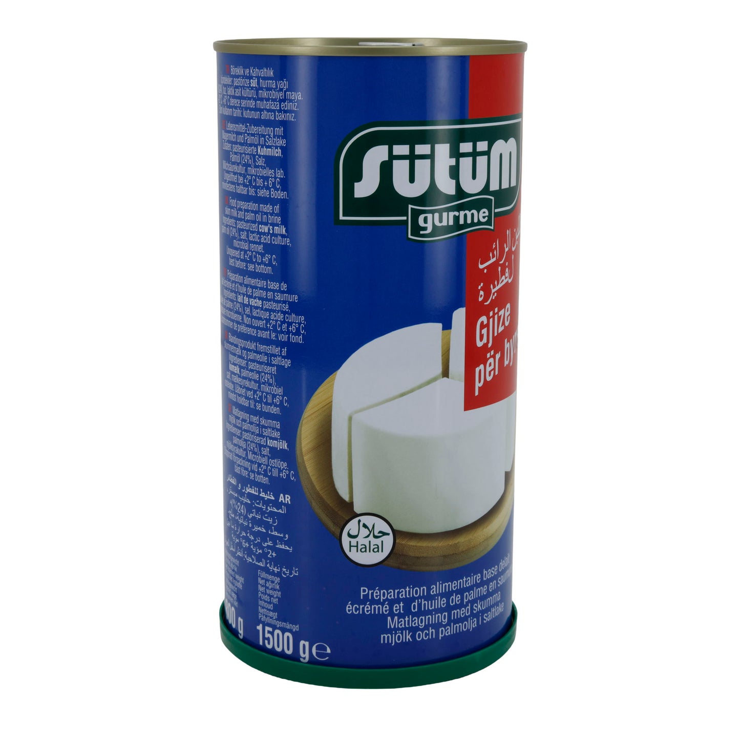 Gıda Hazırlığı Sütüm Beyaz Combi | Tuzlu Suda Beyaz Peynir | Yağsız Süt ve Palm Yağı ile | 1500 g