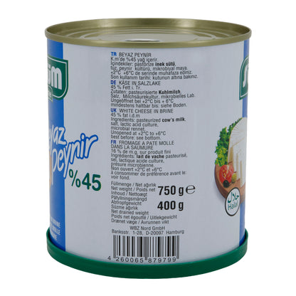 Weißkäse Sütüm Beyaz Peynir | Weißkäse in Salzlake | 45 % Fett i. Tr. | 750 g
