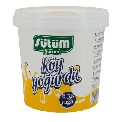 Dorfjoghurt Sütüm Köy Yoğurdu | Yogurt | Yogurt tradizionale di villaggio con 3,8% di grassi | 1000 g