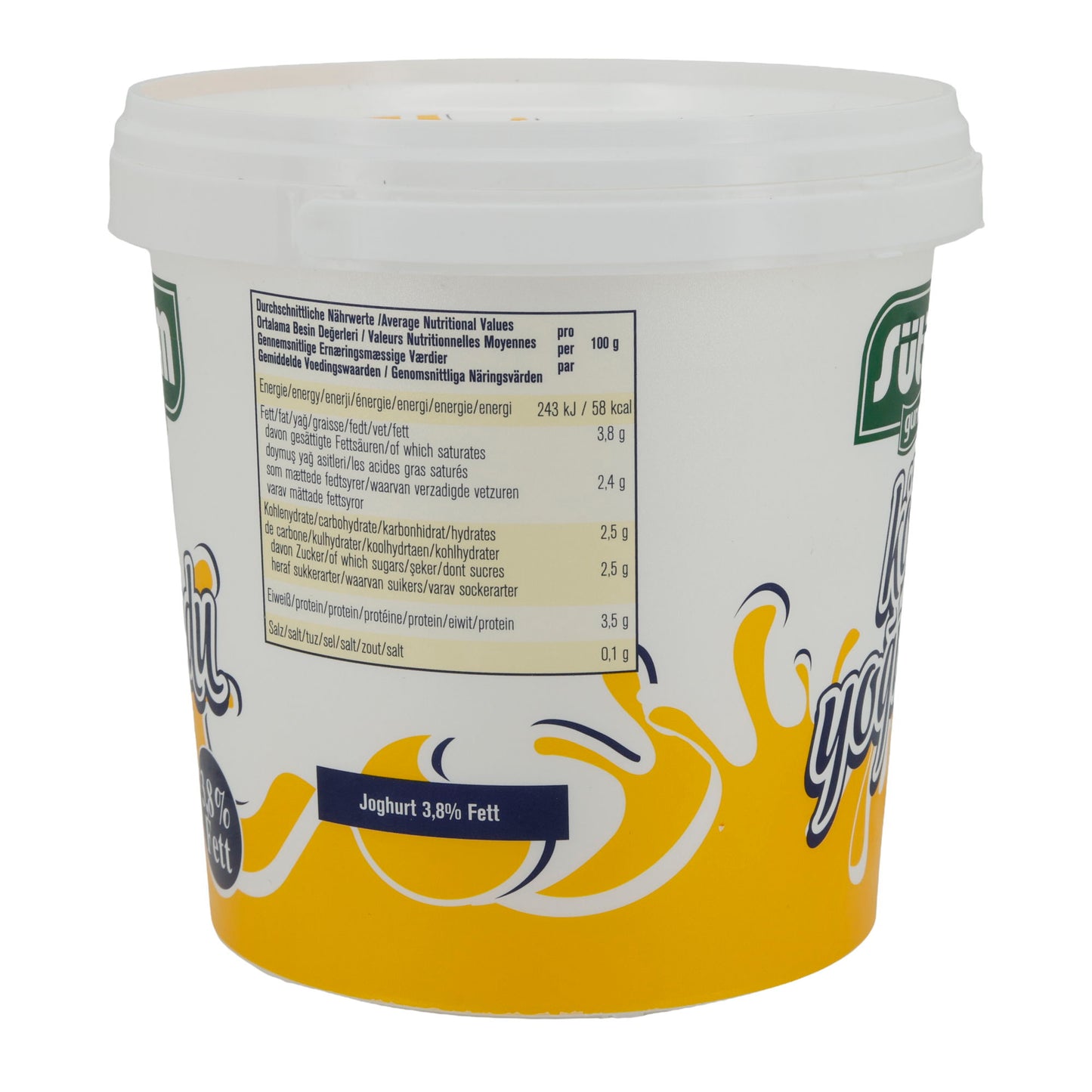 Dorfjoghurt Sütüm Köy Yoğurdu | Yogurt | Yogurt tradizionale di villaggio con 3,8% di grassi | 1000 g