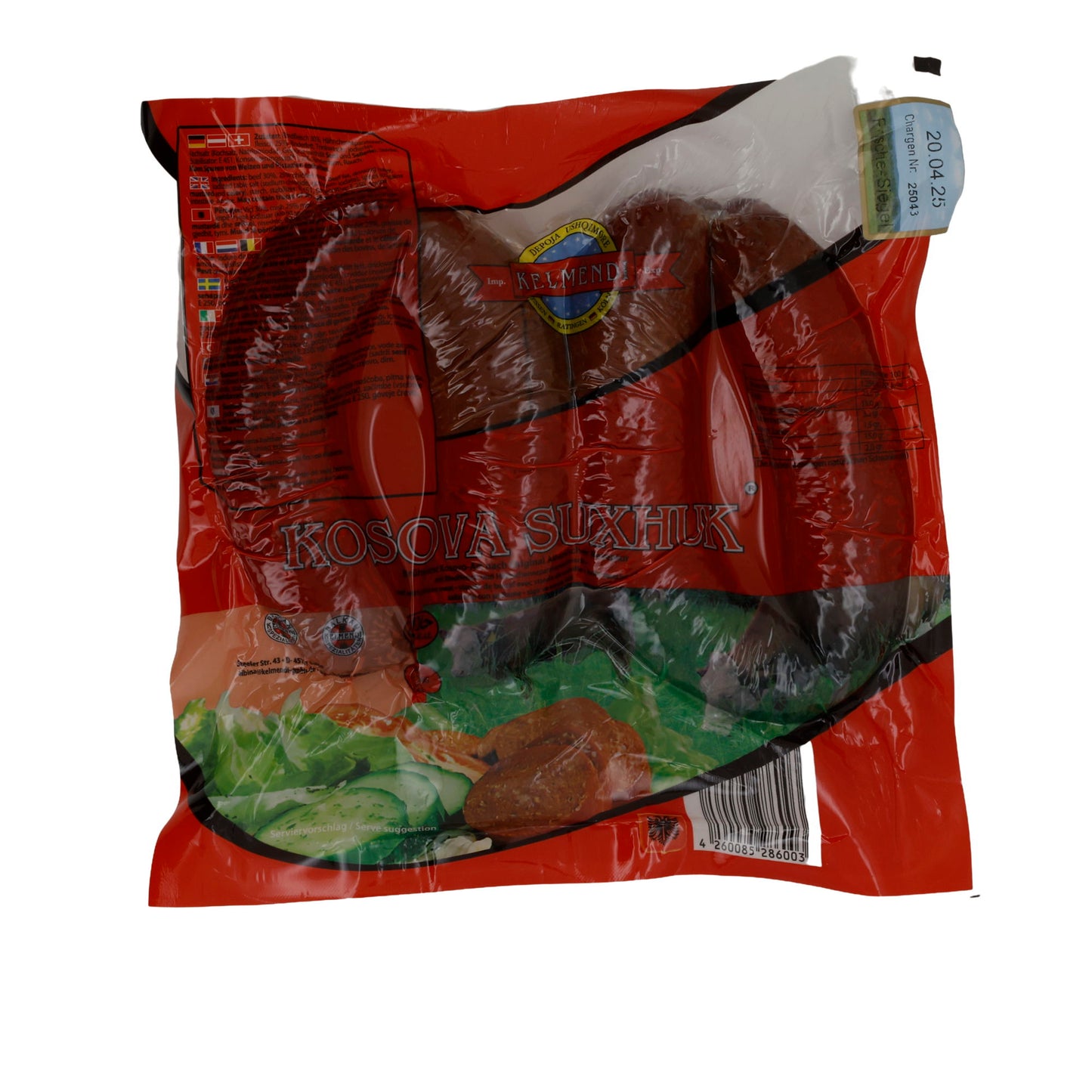 Wurst Kelmendi Kosova Suxhuk scharf | Kosova Suxhuk | 1 kg