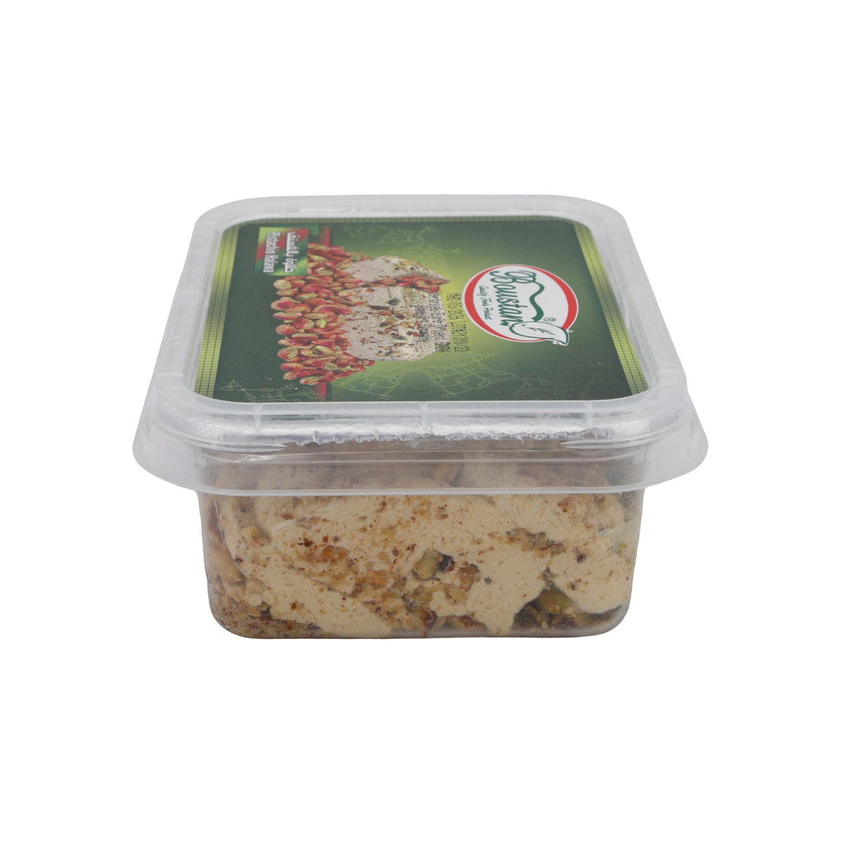 Halawa Boustani Pistachio | Süßspeise | Orientalische Sesampaste mit Pistazien | 400 g BOUSTAN