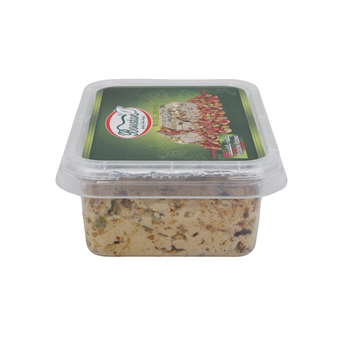 Halawa Boustani Pistachio | Süßspeise | Orientalische Sesampaste mit Pistazien | 400 g BOUSTAN