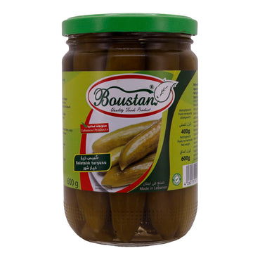 Gewürzgurken Boustan | Gemüse | Knackig und aromatisch aus dem Libanon | 600g - Taste Your World