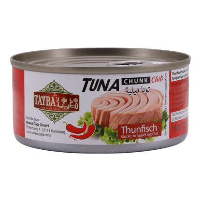 Fisch Tayba | Ayçiçek Yağında Ton Balığı | Çok Yönlü Yemekler İçin Yüksek Kaliteli Balık Keyfi | 160 g