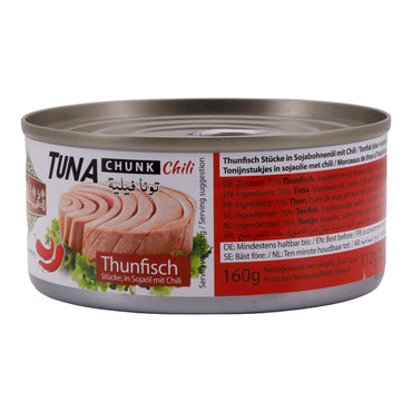Fisch Tayba | Thunfisch in Sonnenblumenöl | Hochwertiger Fischgenuss für vielseitige Gerichte | 160 g