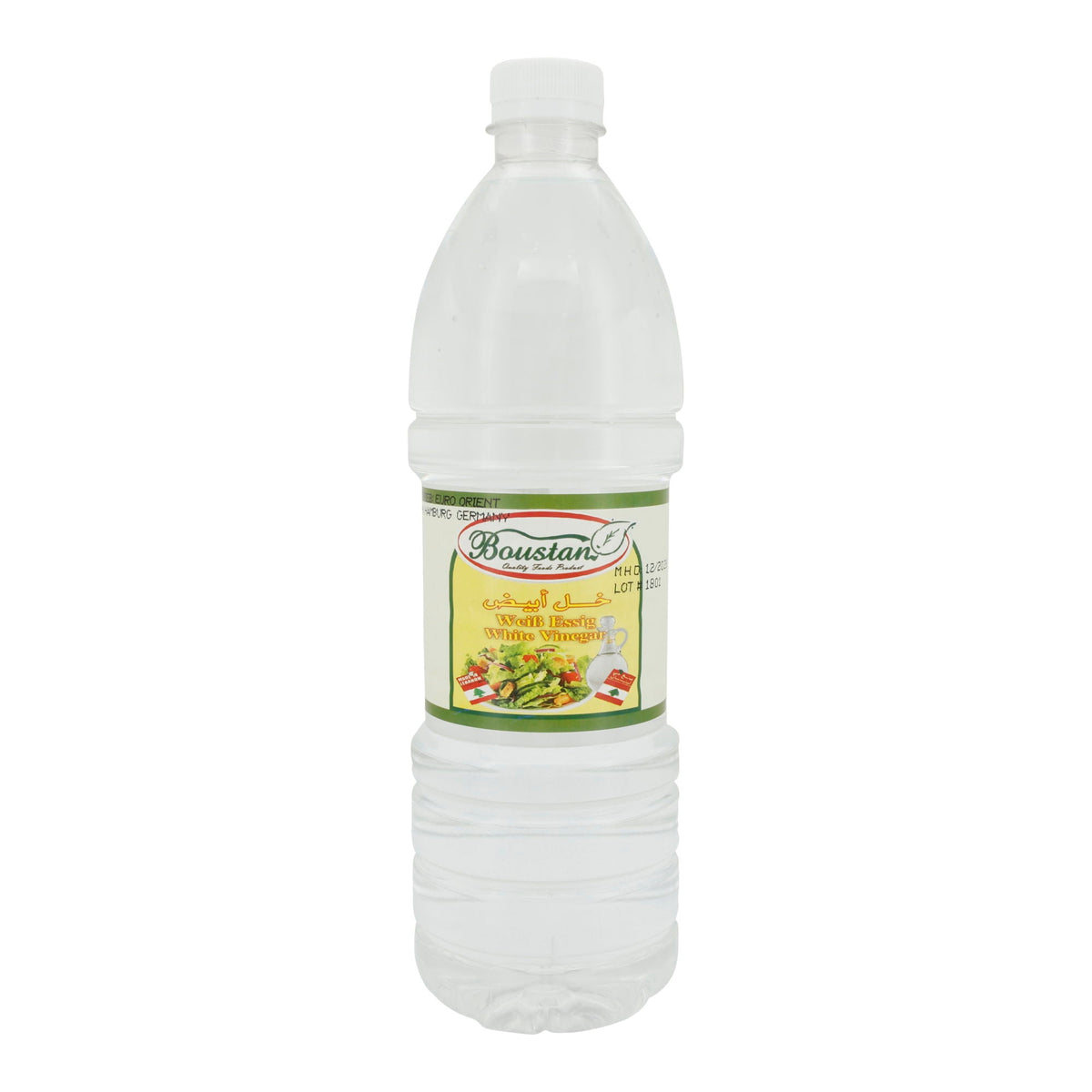 Weißweinessig Boustan | Mild-säuerlicher Essig | Für mediterrane Küche | 1 l