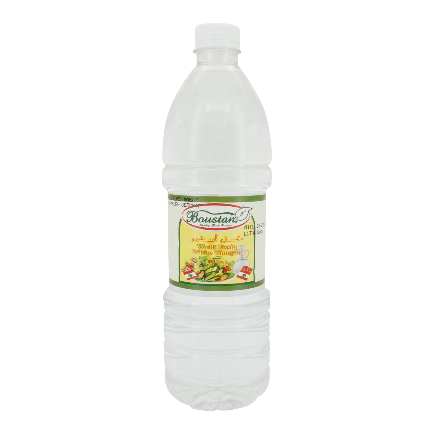 Weißweinessig Boustan | Mild-säuerlicher Essig | Für mediterrane Küche | 1 l