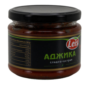 Leis Adjika | süß-scharfe Würzsauce | mit Tomaten & Knoblauch | 300 g