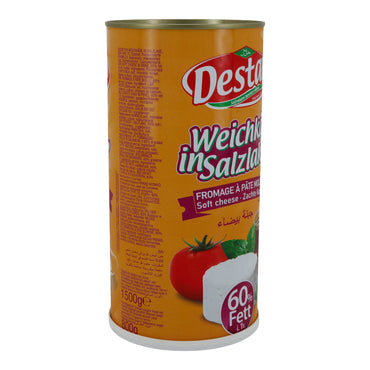Weichkäse Destan | Weichkäse in Salzlake | Cremig mit 60 % Fett i. Tr. | 1500 g