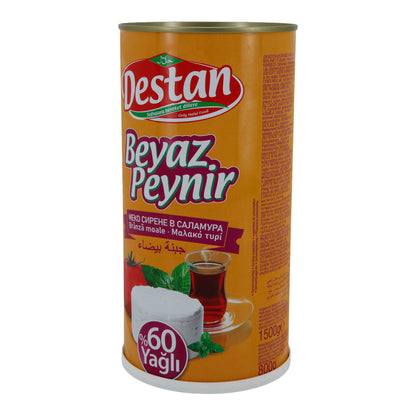Weichkäse Destan | Weichkäse in Salzlake | Cremig mit 60 % Fett i. Tr. | 1500 g
