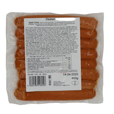 Tavuk Salamı Destan Sade Sosis | Tavuk ve Dana Sosisleri | Çok Yönlü Lezzet İçin | 400 g