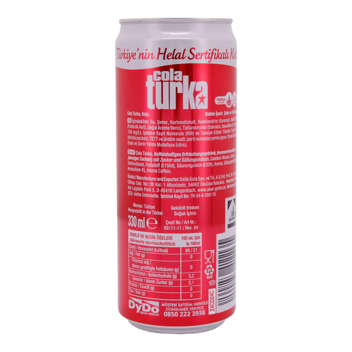 Erfrischungsgetränk Cola Turka | Halal | 330 ml