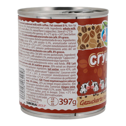 Latte condensato zuccherato | Prodotto lattiero-caseario | Con caffè | Lattina da 397 g