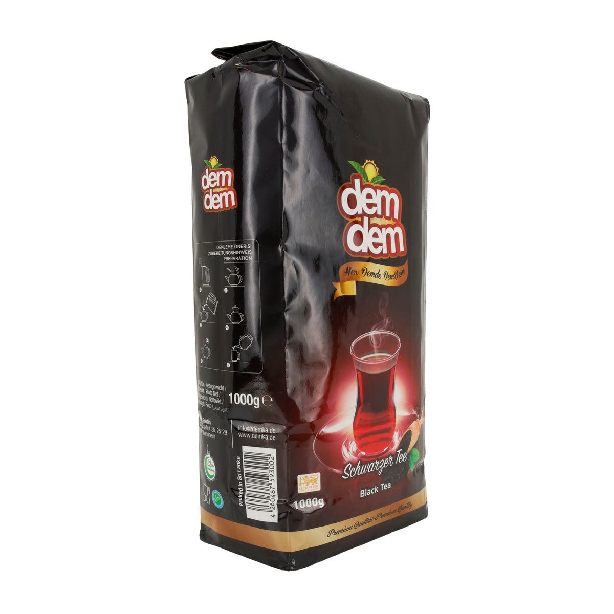 Ceylon Schwarzer Tee Dem Dem | Schwarz-Tee | Loser Blatttee | 1000 g - Taste Your World