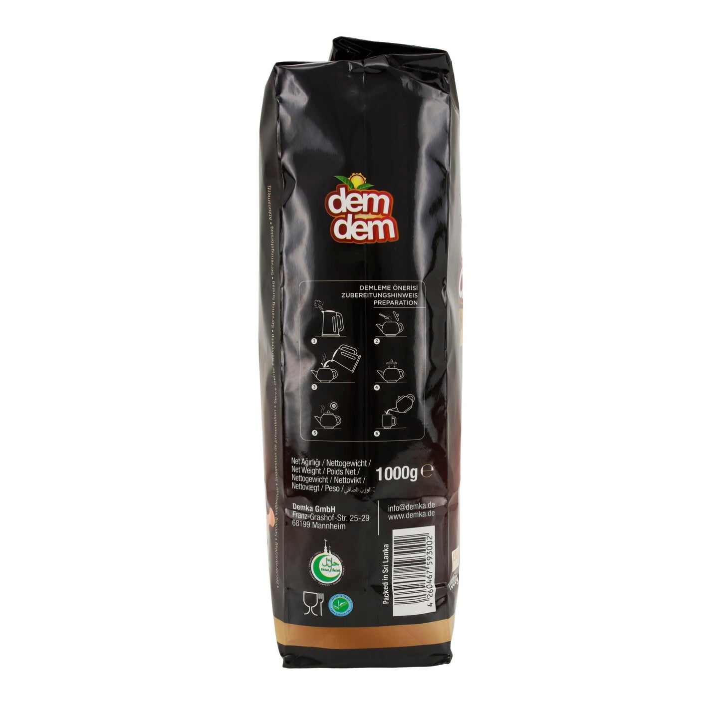 Ceylon Schwarzer Tee Dem Dem | Schwarz-Tee | Loser Blatttee | 1000 g - Taste Your World
