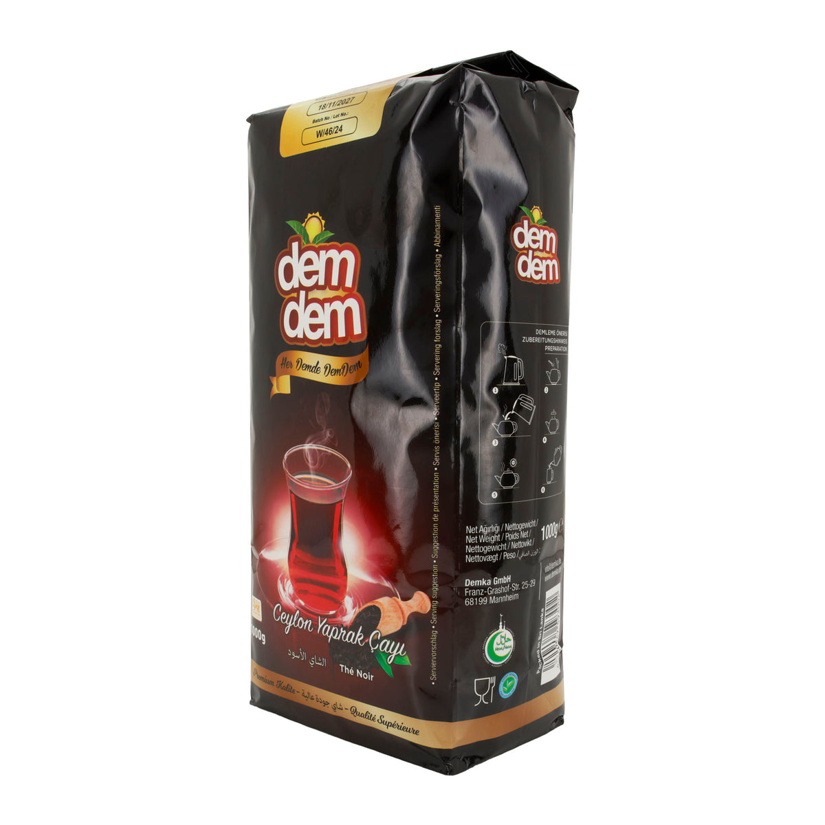 Ceylon Schwarzer Tee Dem Dem | Schwarz-Tee | Loser Blatttee | 1000 g - Taste Your World