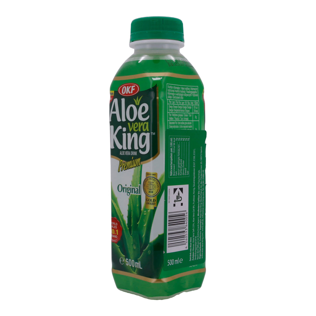 Aloe Vera Drink OKF | Aloe Vera King Original | Erfrischend, Premium | 500 ml OKF