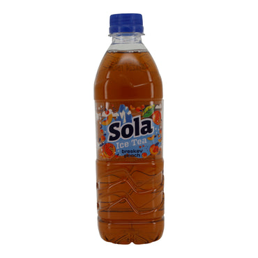 Ice Tea Sola | Şeftalili Soğuk Çay | Siyah Çay Ekstraktlı Ferahlatıcı İçecek | 500 ml