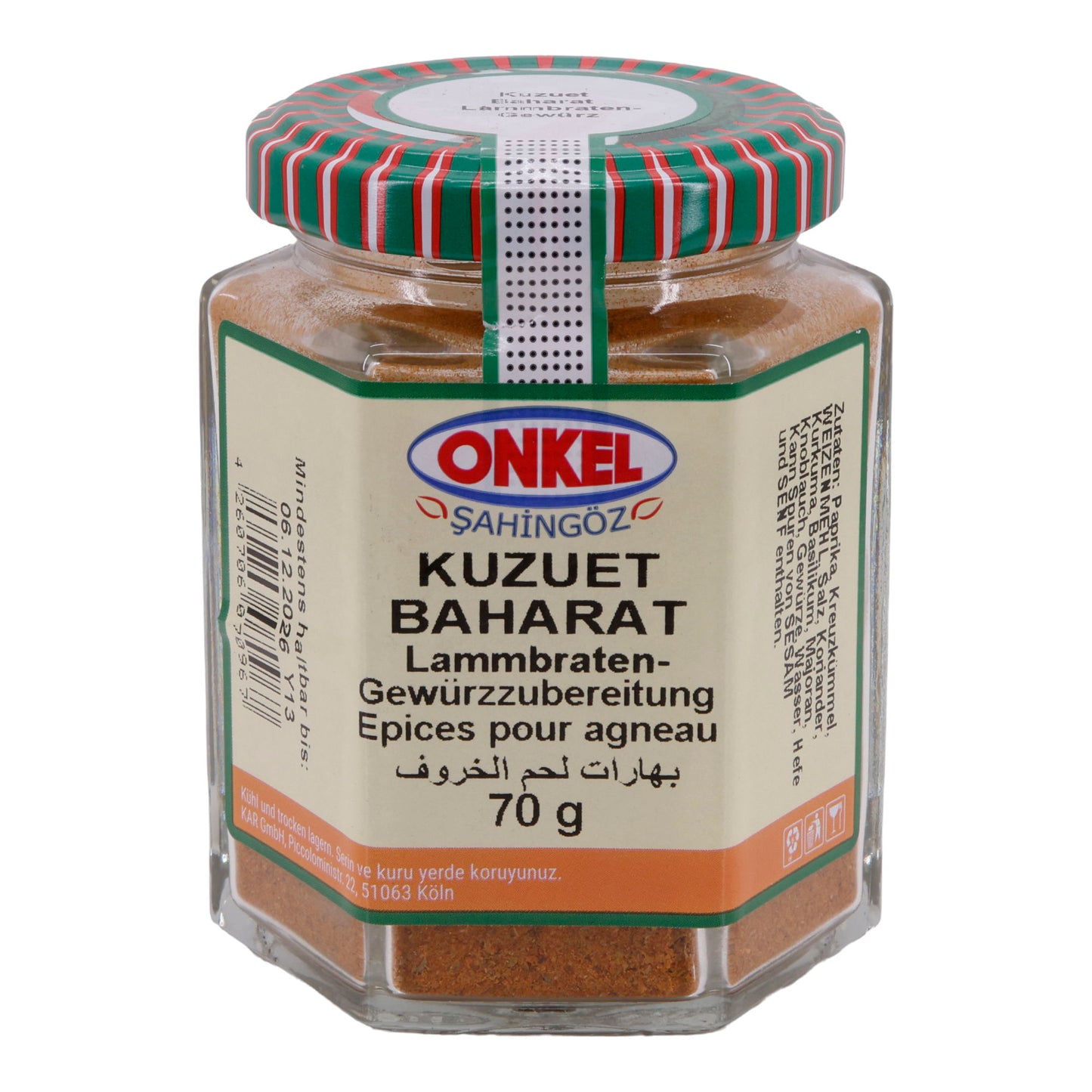 Kruidenmix ONKEL Kuzuet Baharat | Voor lamsbraadstuk | 70 g