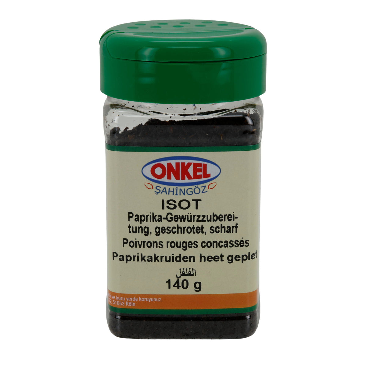 Paprika-Gewürzzubereitung Onkel Şahingöz Isot | Gewürz | Geschrotet, scharf | 140g