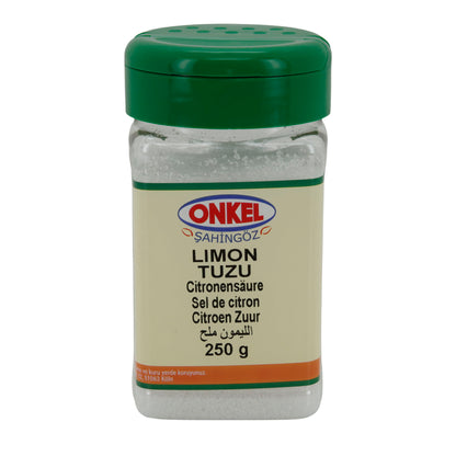 Zitronensäure Onkel Şahingöz Limon Tuzu | Lebensmittelzusatzstoff | 250 g