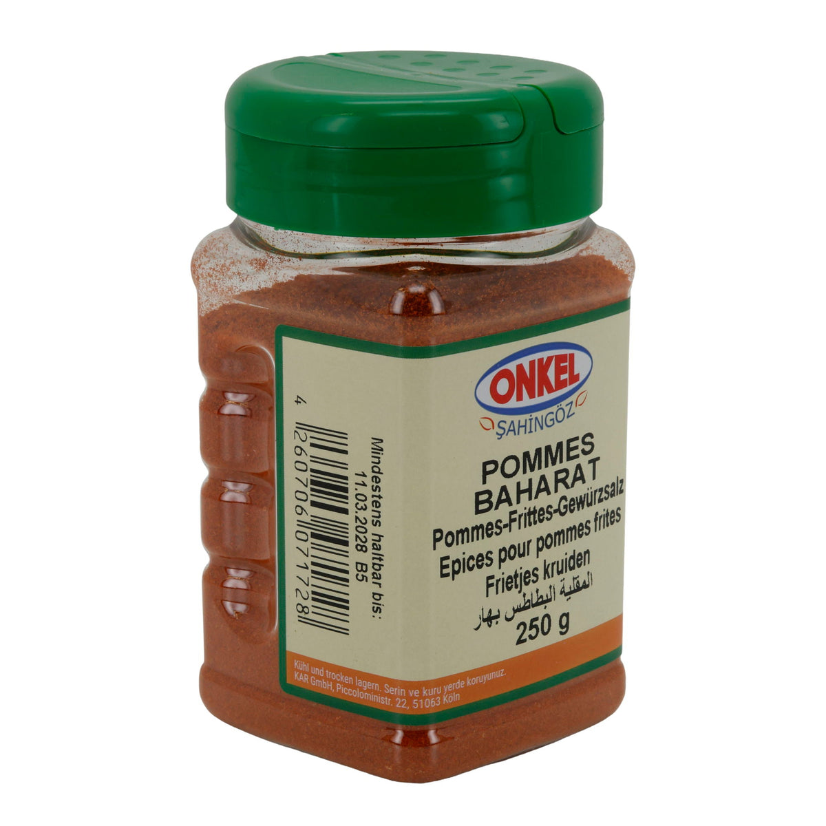 Pommes-Frites-Gewürzsalz Onkel Şahingöz Pommes Baharat | Gewürz | 250 g ONKEL SAHINGÖZ