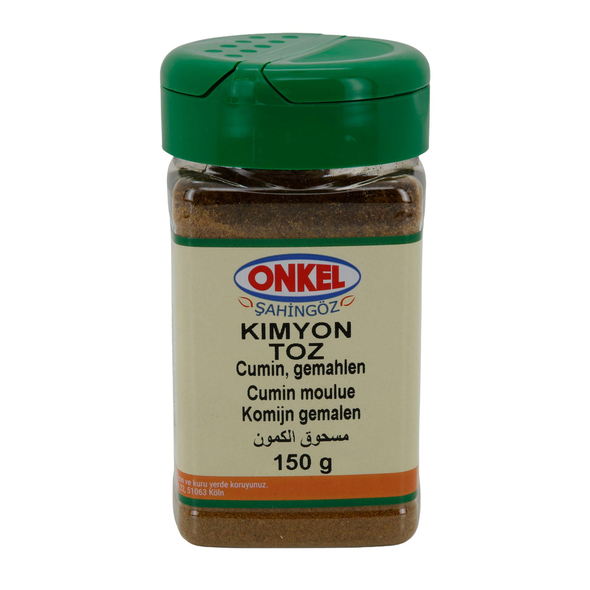 Cumin Onkel Şahingöz Kimyon Toz | Gewürz | Gemahlen | 150 g ONKEL SAHINGÖZ