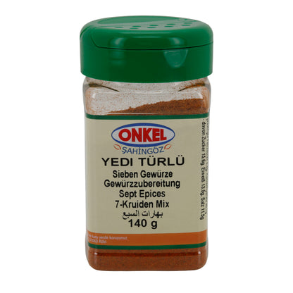 Spice Mix Uncle Yedi | Türlü | Seven Spices | 140 g