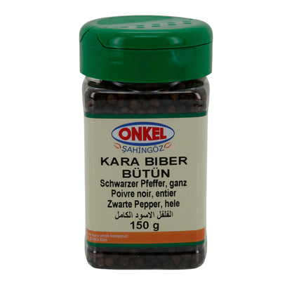 Pfeffer Onkel Kara Biber Bütün | Pfeffer | Schwarzer Pfeffer ganz | 150 g