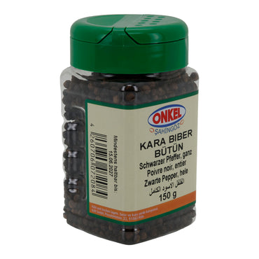 Pfeffer Onkel Kara Biber Bütün | Pfeffer | Schwarzer Pfeffer ganz | 150 g