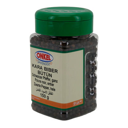 Pfeffer Onkel Kara Biber Bütün | Pfeffer | Schwarzer Pfeffer ganz | 150 g