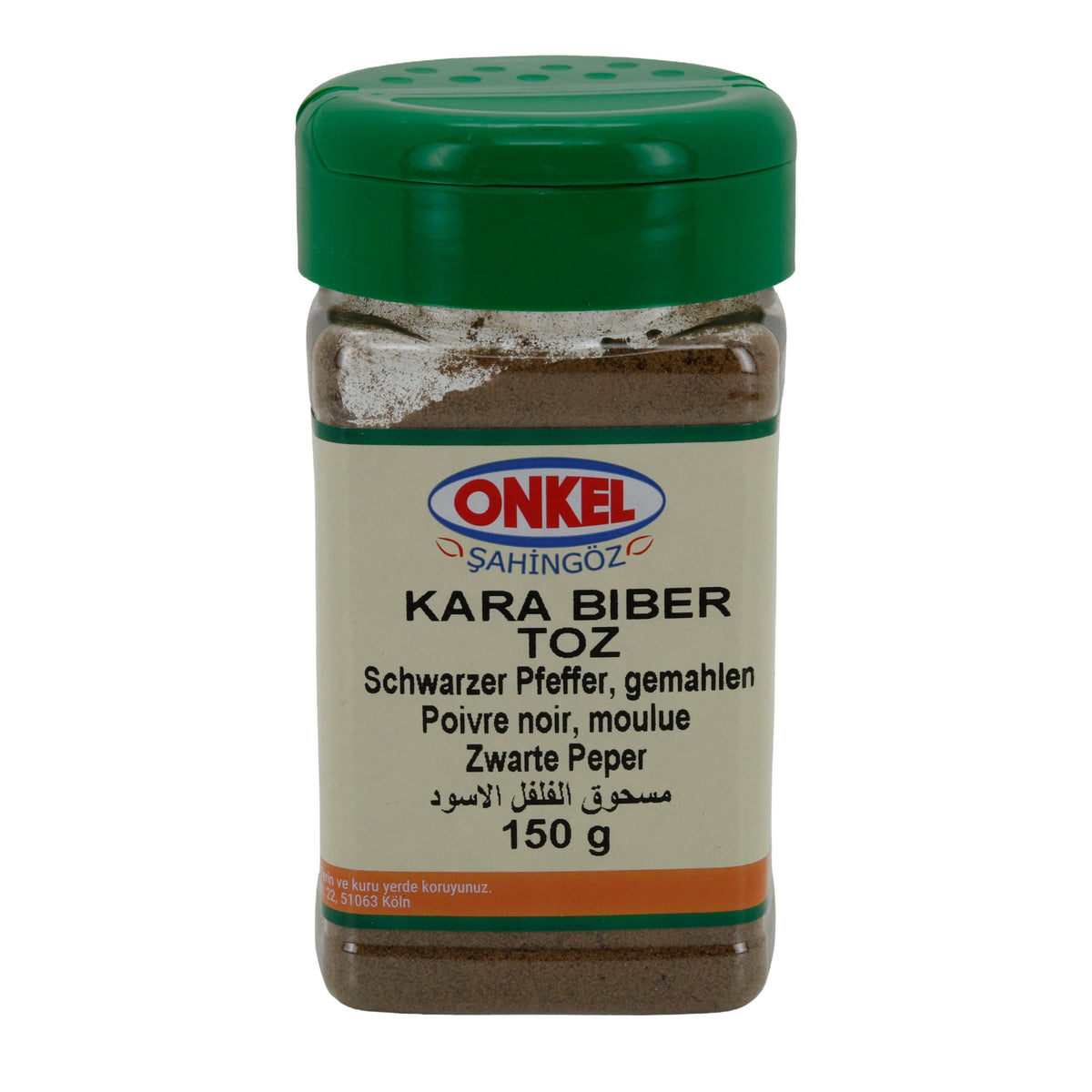 Schwarzer Pfeffer gemahlen Onkel Kara Biber Toz | Gewürz | 150 g