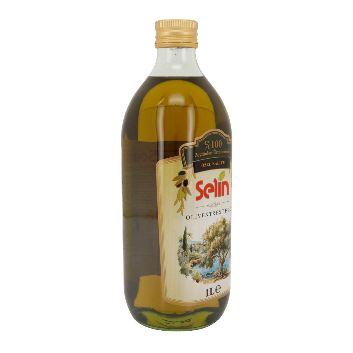 Selin Oliventresteröl | Natives Olivenöl Extra | Erste Güteklasse, hochwertige Qualität aus der Türkei | 1000 ml
