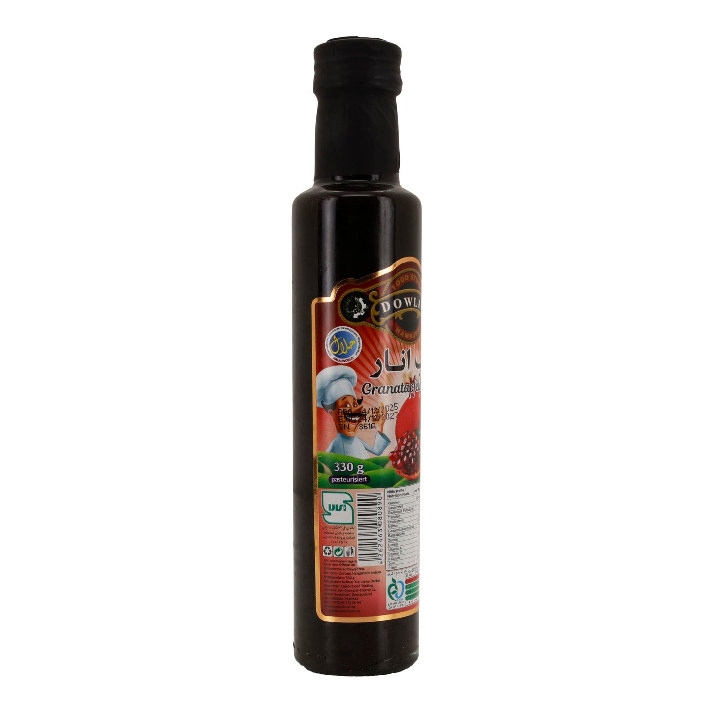 Dowlat Granatapfelpaste | Granatapfelsirup Konzentrat | 330 g