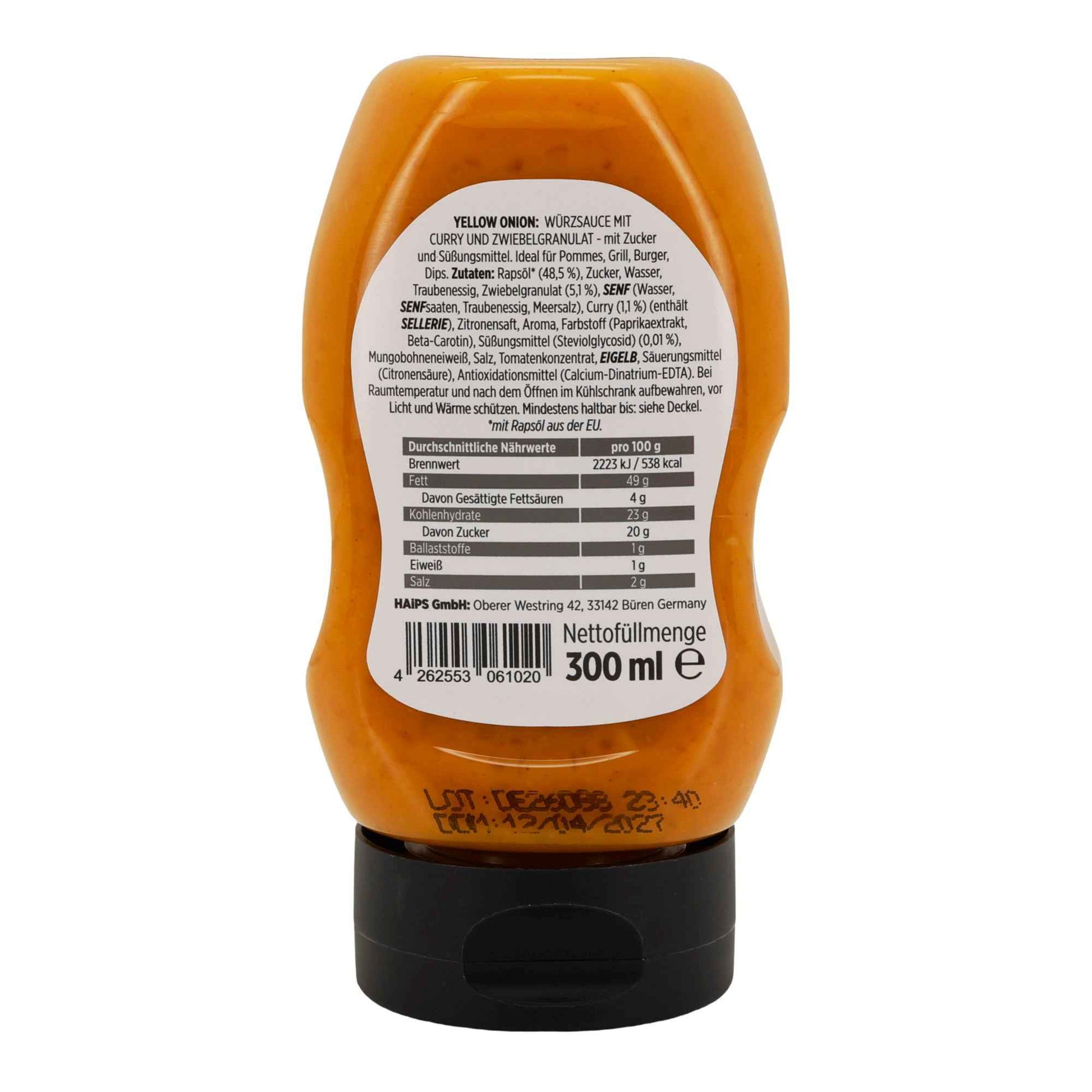Ya'ummi Yellow Onion Sauce | Würzige Zwiebel Curry Sauce | 300 ml