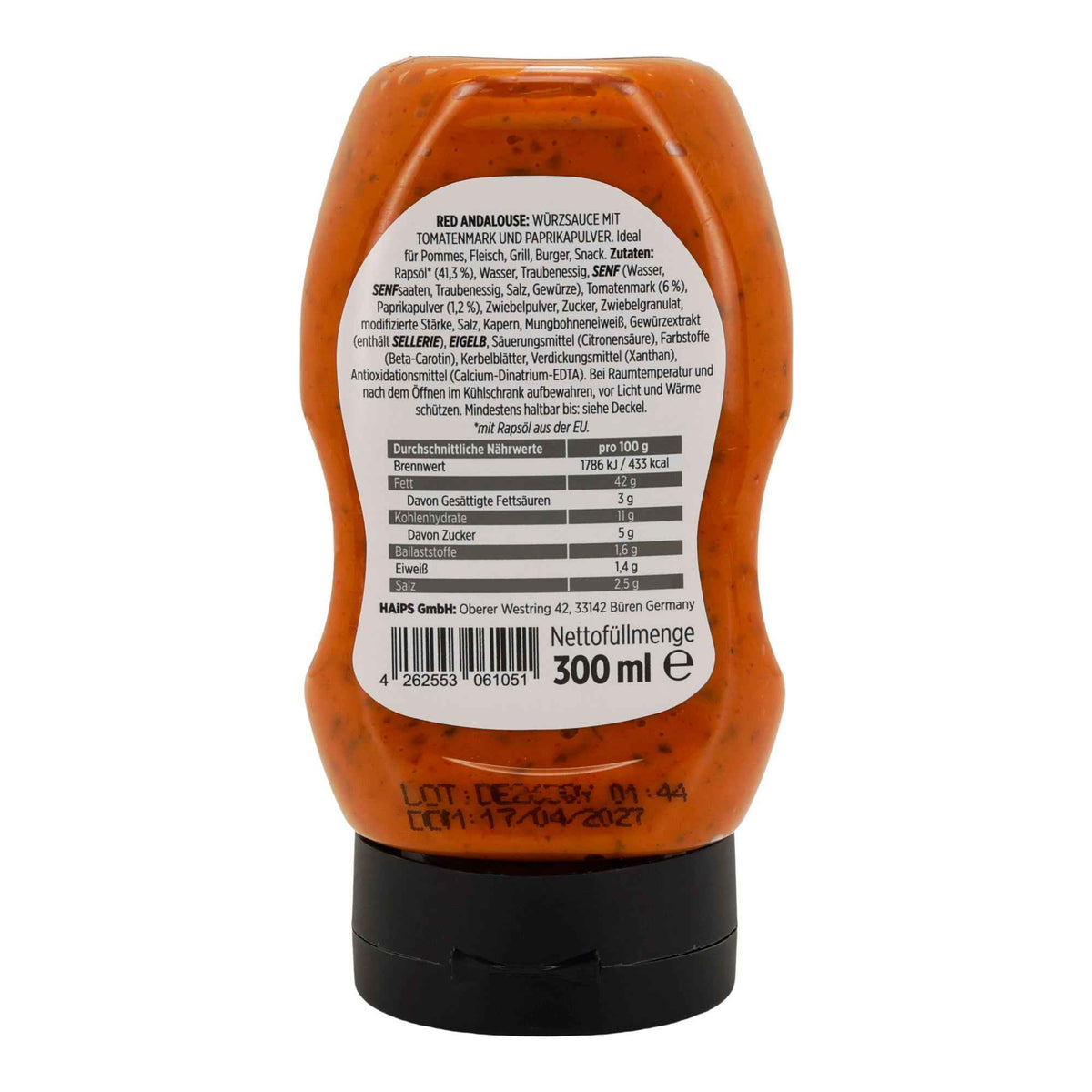 Ya'ummi Red Andalouse Würzsauce | Tomaten Paprika Sauce | 300 ml