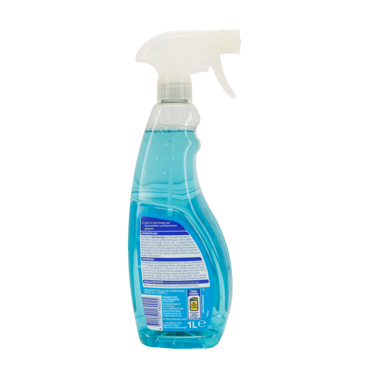 Gut & Günstig Glasreiniger 1L – Streifenfreie Reinigung für Glas & Spiegel