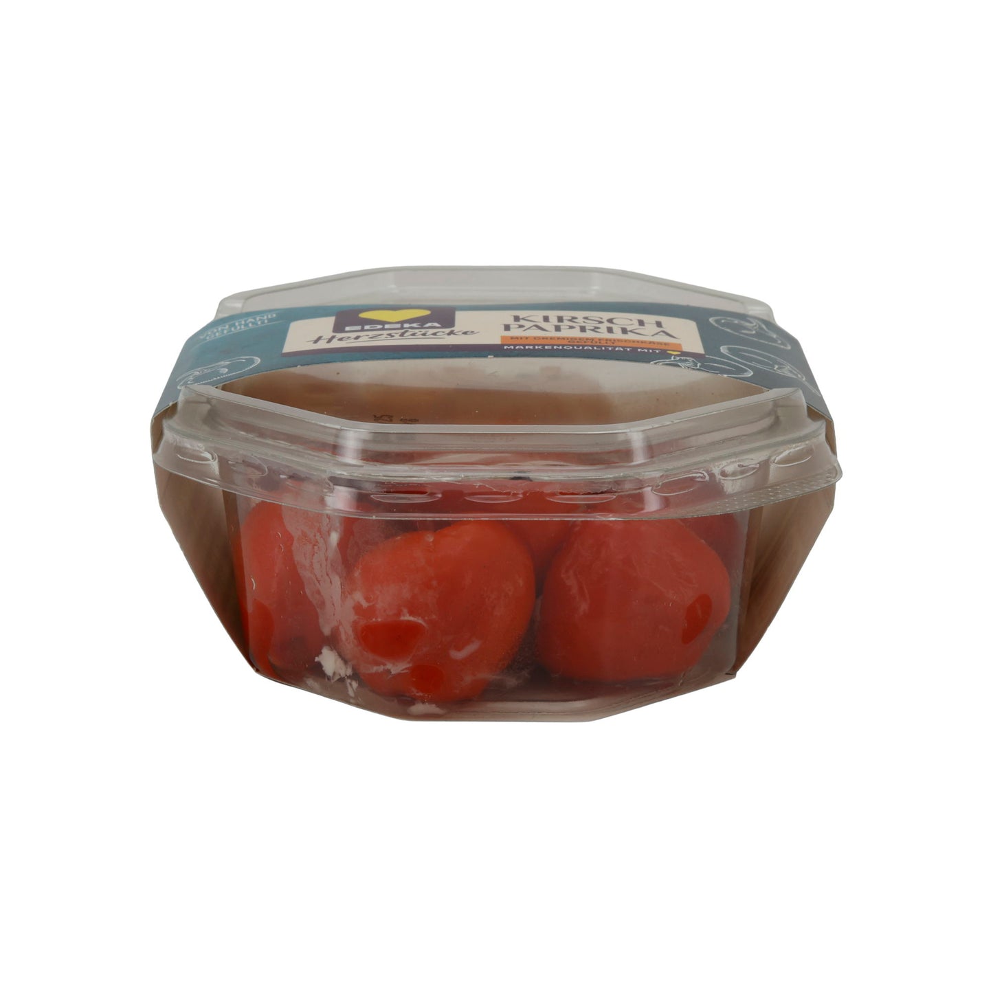 Cherry Peppers EDEKA Heart Pieces | With Cream Cheese, Spicy Antipasti Specialty | 150 g