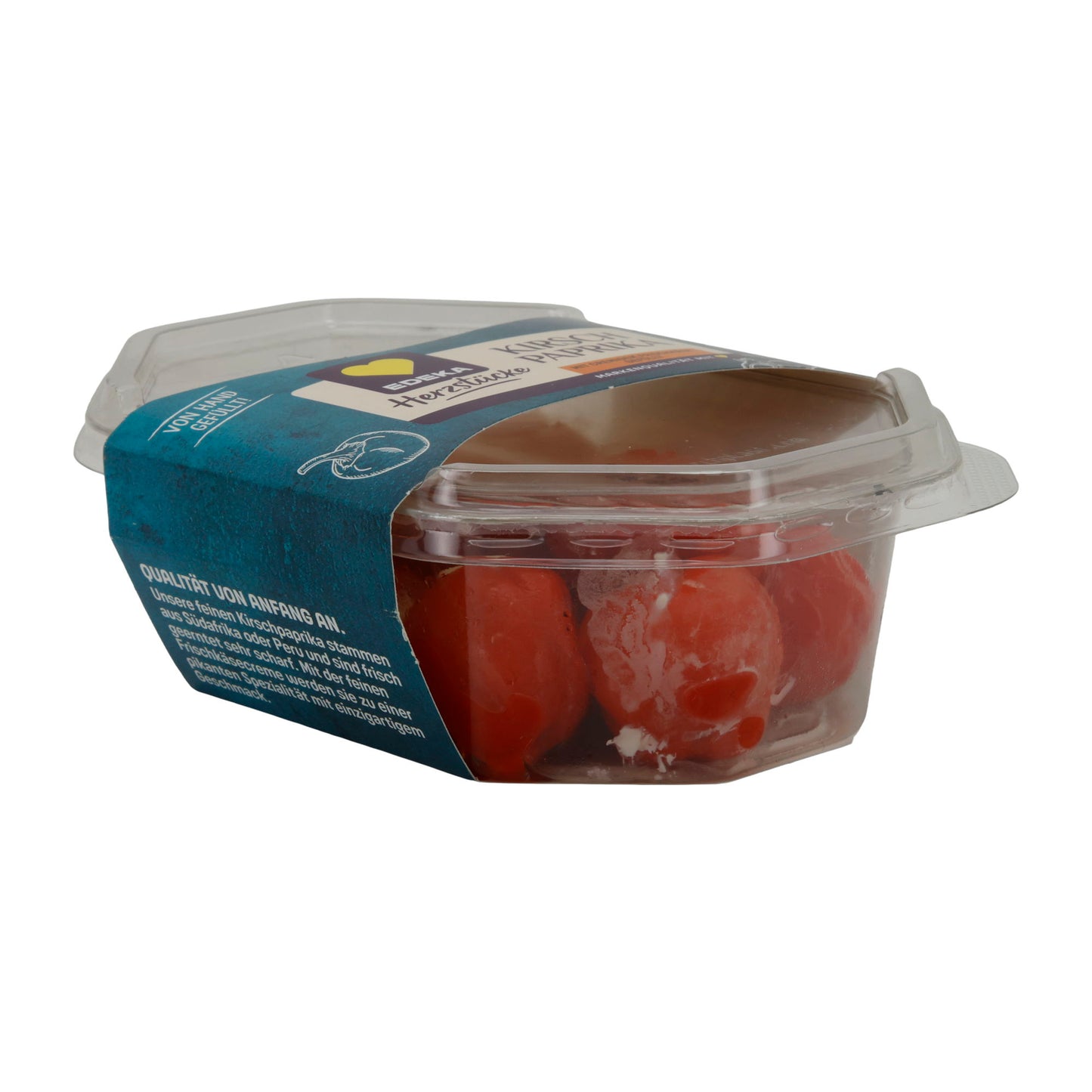 Cherry Peppers EDEKA Heart Pieces | With Cream Cheese, Spicy Antipasti Specialty | 150 g