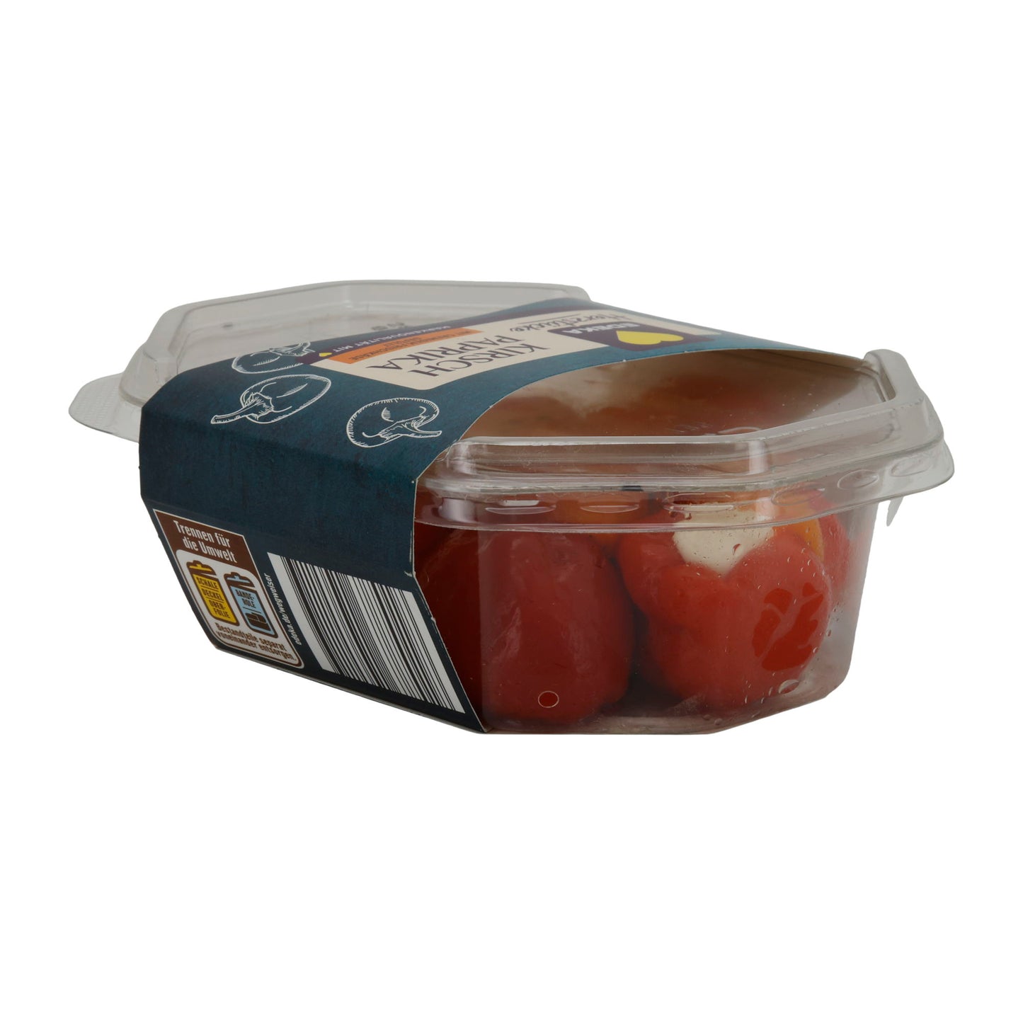 Cherry Peppers EDEKA Heart Pieces | With Cream Cheese, Spicy Antipasti Specialty | 150 g
